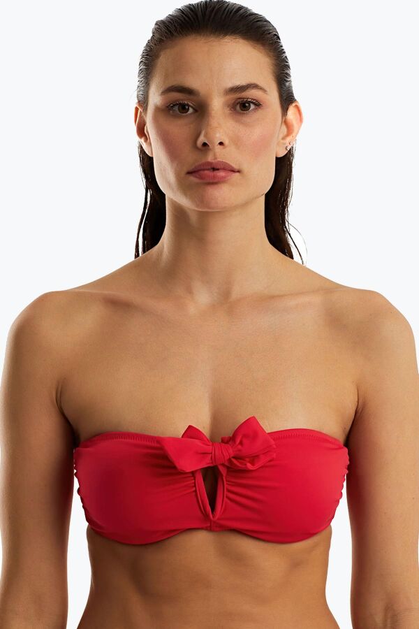 Ayyıldız 63547 Kırmızı Toparlayıcı Bikini Üstü - 1