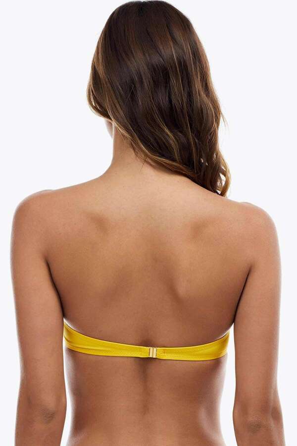 Ayyıldız 63549 Sarı Straplez Bikini Üstü - 2