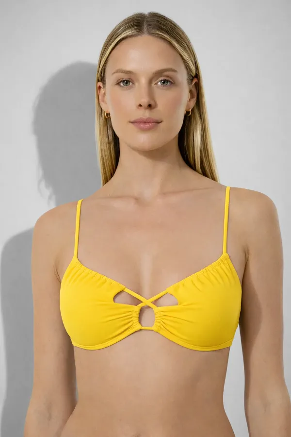 Ayyıldız 63562 Sarı Bikini Üstü - 1