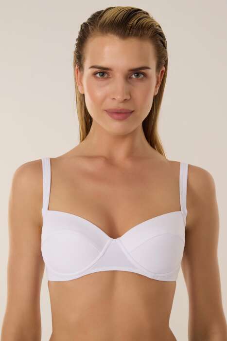 Ayyıldız 63565 Beyaz Bikini Üstü - 1