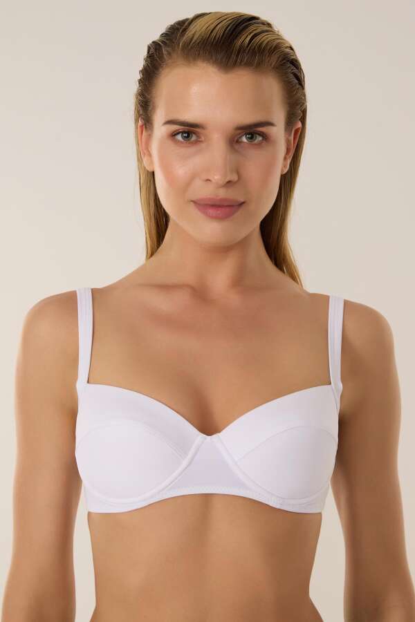 Ayyıldız 63565 Beyaz Bikini Üstü - 1