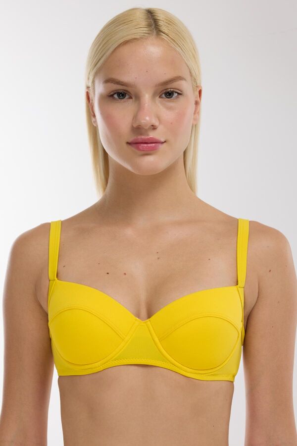 Ayyıldız 63565 Sarı Bikini Üstü - 1