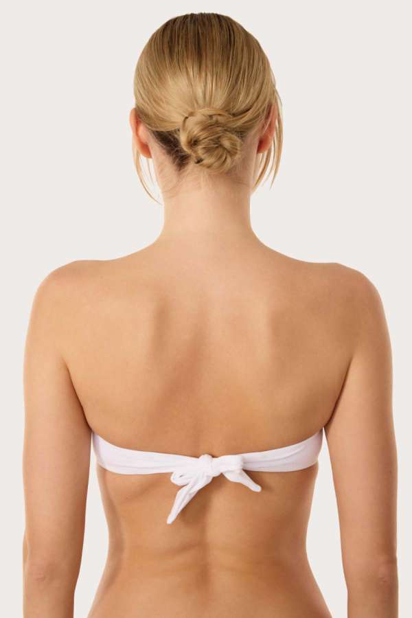 Ayyıldız 63567 Beyaz Straplez Bikini Üstü - 2