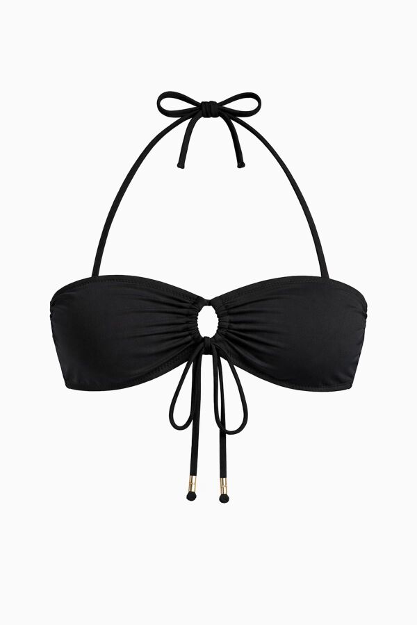 Ayyıldız 63567 Siyah Straplez Bikini Üstü - 3
