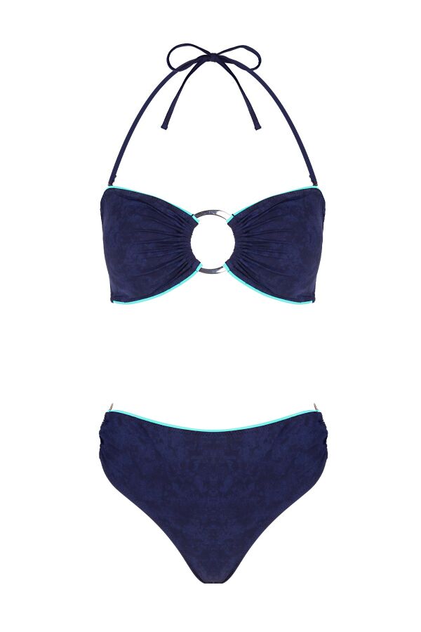 Ayyıldız 6500 Lacivert Straplez Bikini Takımı - 5