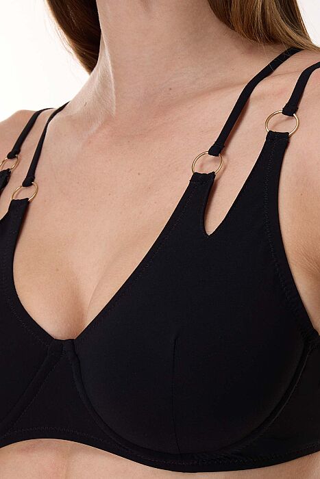 Ayyıldız 6508 Siyah Kapsız Bikini Takımı - 2