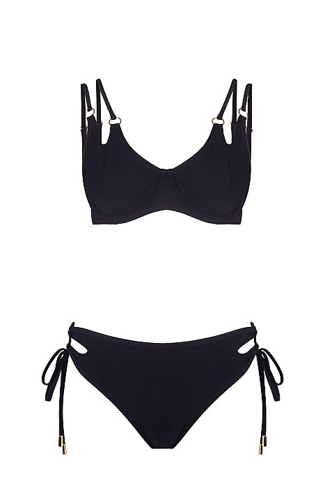 Ayyıldız 6508 Siyah Kapsız Bikini Takımı - 4