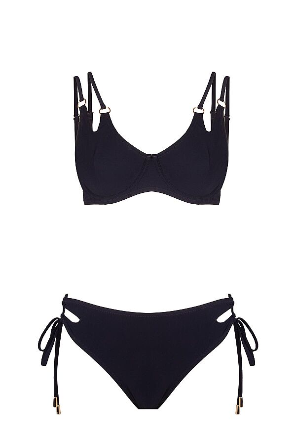 Ayyıldız 6508 Siyah Kapsız Bikini Takımı - 4