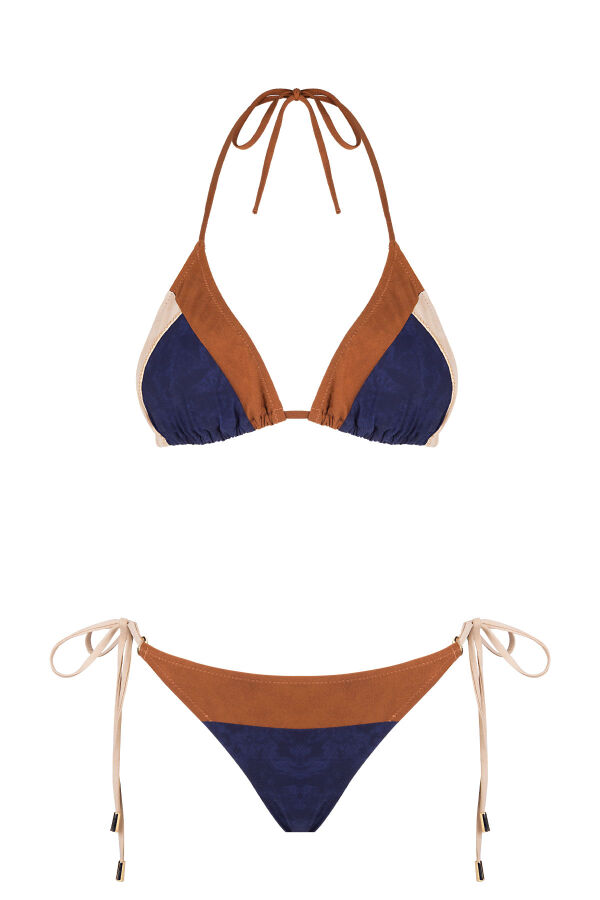 Ayyıldız 6511 Lacivert Üçgen Bikini Takımı - 4