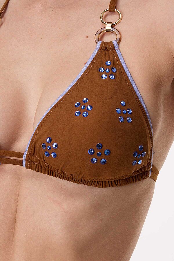 Ayyıldız 6514 Üçgen Kesim Kahverengi Bikini Takımı - 2