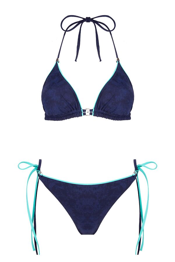 Ayyıldız 6516 Lacivert Üçgen Bikini Takımı - 4