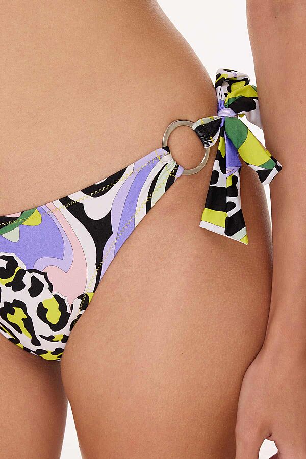 Ayyıldız 6628 Sarı Beyaz Desenli Bikini Takımı - 3