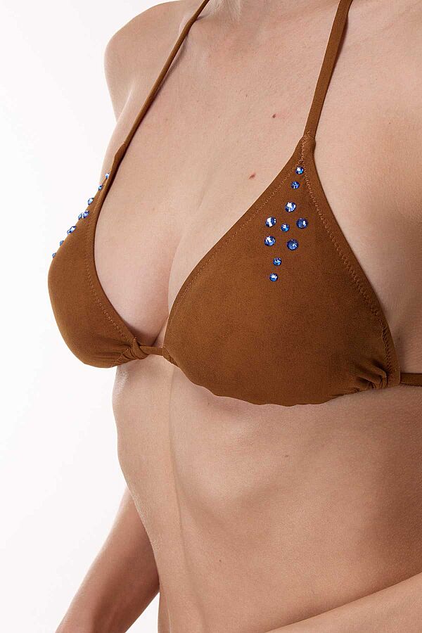 Ayyıldız 6629 Lila Kahverengi Üçgen Bikini Takımı - 2