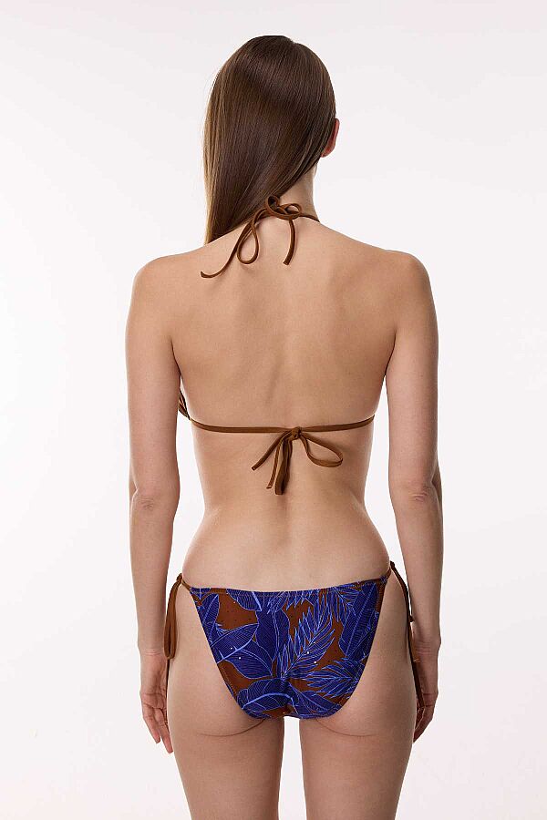 Ayyıldız 6629 Lila Kahverengi Üçgen Bikini Takımı - 3