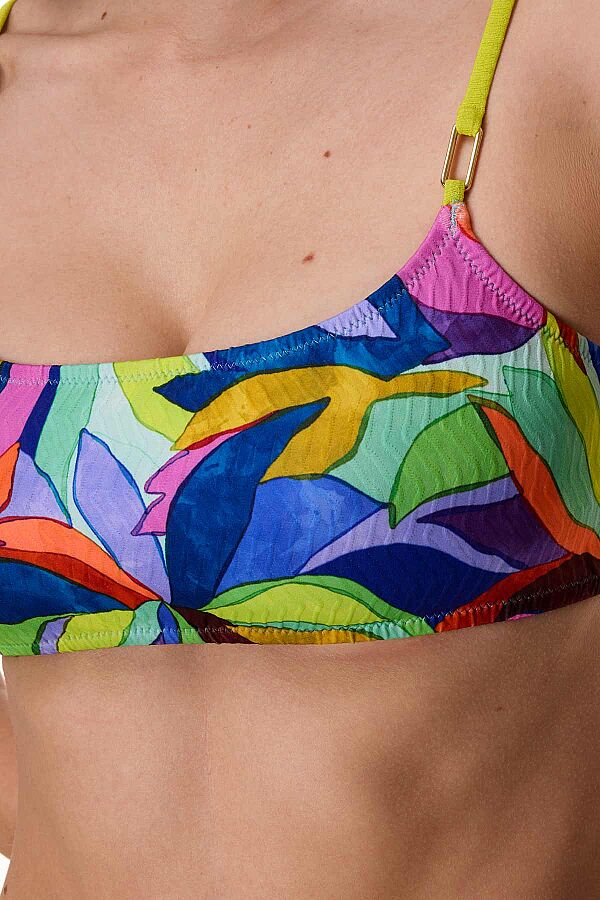 Ayyıldız 6645 Sarı Pembe Bralet Bikini Takımı - 2