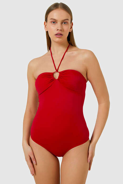 Ayyıldız 79610 Kırmızı Straplez Mayo - 1