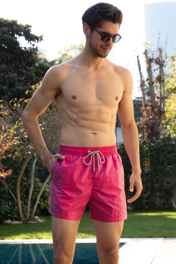 Ayyıldız 841 Erkek Fuşya Deniz Şortu - 1