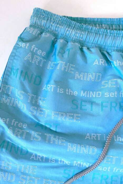 Ayyıldız 842 Erkek Mavi Deniz Şortu - 2