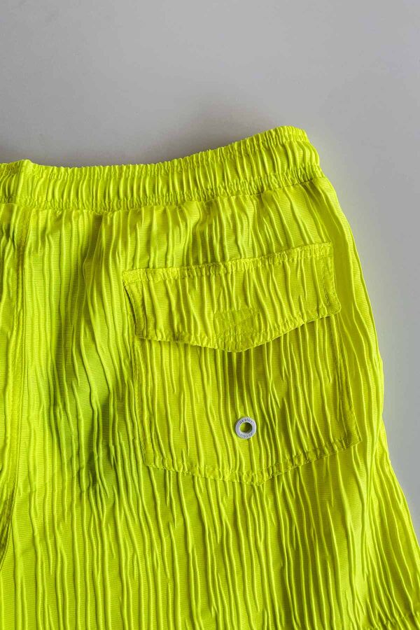 Ayyıldız 842 Erkek Açık Sarı Desenli Deniz Şortu - 4