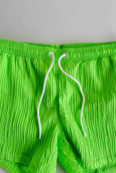 Ayyıldız 842 Erkek Açık Yeşil Desenli Deniz Şortu - AYYILDIZ (1)