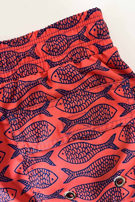 Ayyıldız 845 Erkek Koral Balık Desenli Deniz Şortu - 3