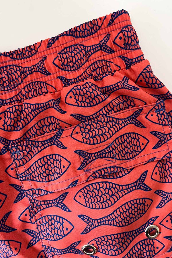 Ayyıldız 845 Erkek Koral Balık Desenli Deniz Şortu - 3