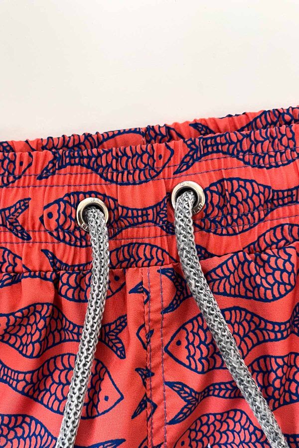 Ayyıldız 845 Erkek Koral Balık Desenli Deniz Şortu - 4