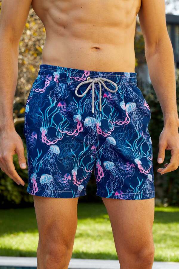 Ayyıldız 845 Erkek Lacivert Deniz Şortu - 1