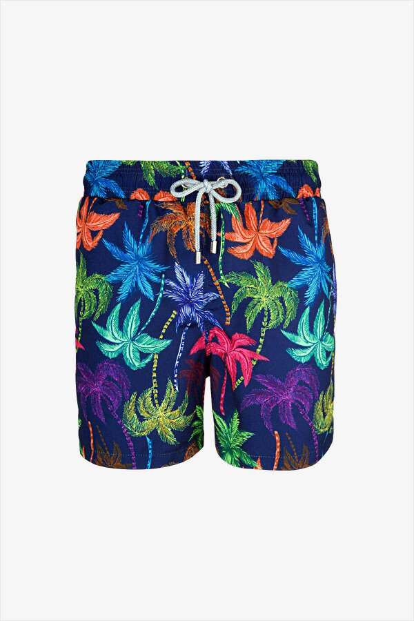 Ayyıldız 845 Erkek Lacivert Palmiye Deniz Şortu - 3