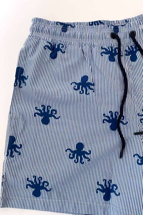 Ayyıldız 845 Erkek Lacivert Desenli Deniz Şortu - AYYILDIZ (1)