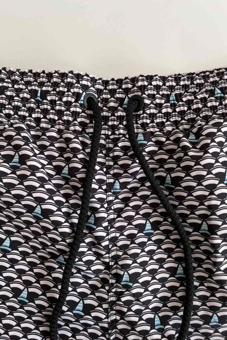 Ayyıldız 845 Erkek Lacivert Yelken Desenli Deniz Şortu - 2