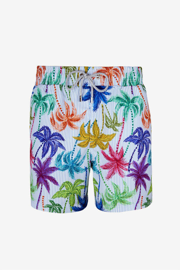 Ayyıldız 845 Erkek Mavi Palmiye Deniz Şortu - 3