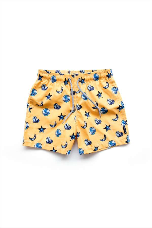 AYYILDIZ ERKEK ÇOCUK DESENLİ DENİZ ŞORTU 8710621 Desenli