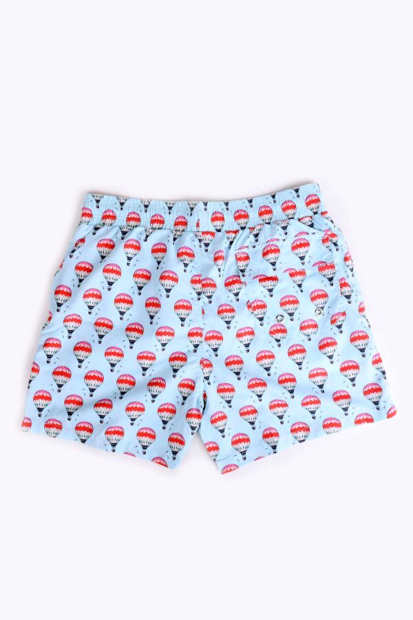 Ayyıldız 845 Erkek Mavi Balon Desenli Deniz Şortu - 2