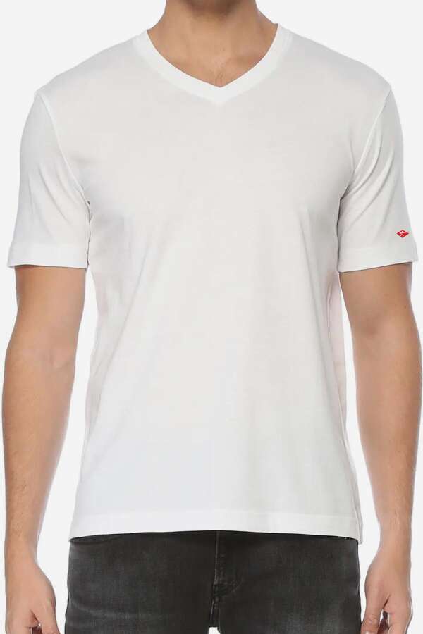 Ayyıldız 59521 Erkek Beyaz T-Shırt - 1