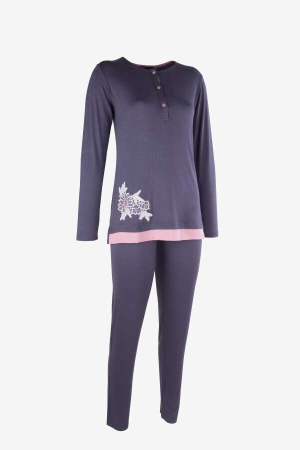 Ayyıldız 59523 Antrasit Pijama Takımı - 3