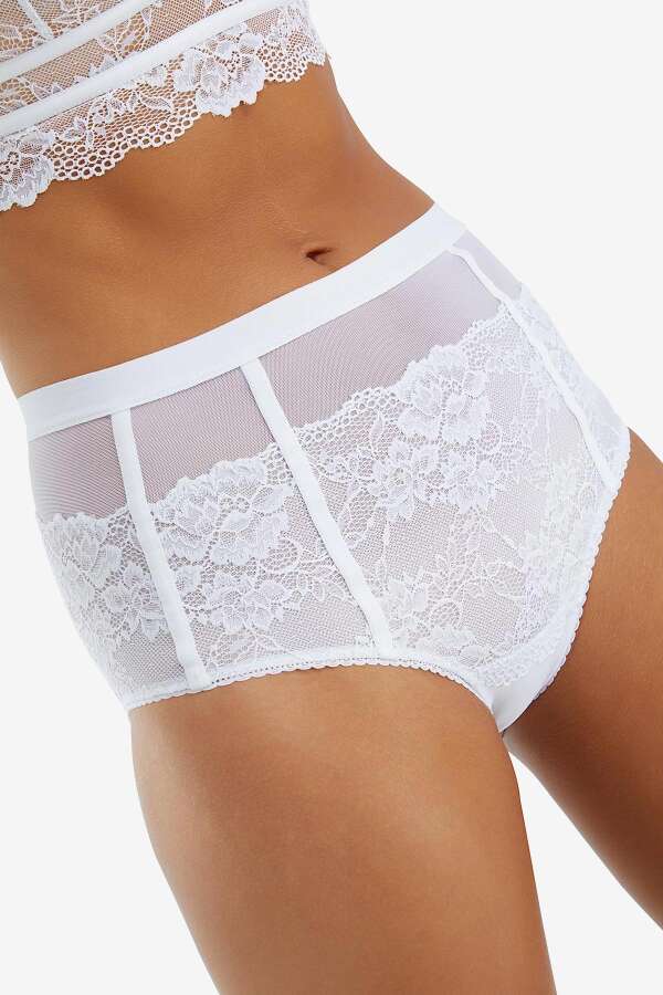 Ayyıldız 2043 Beyaz Yüksek Bel Külot - 3