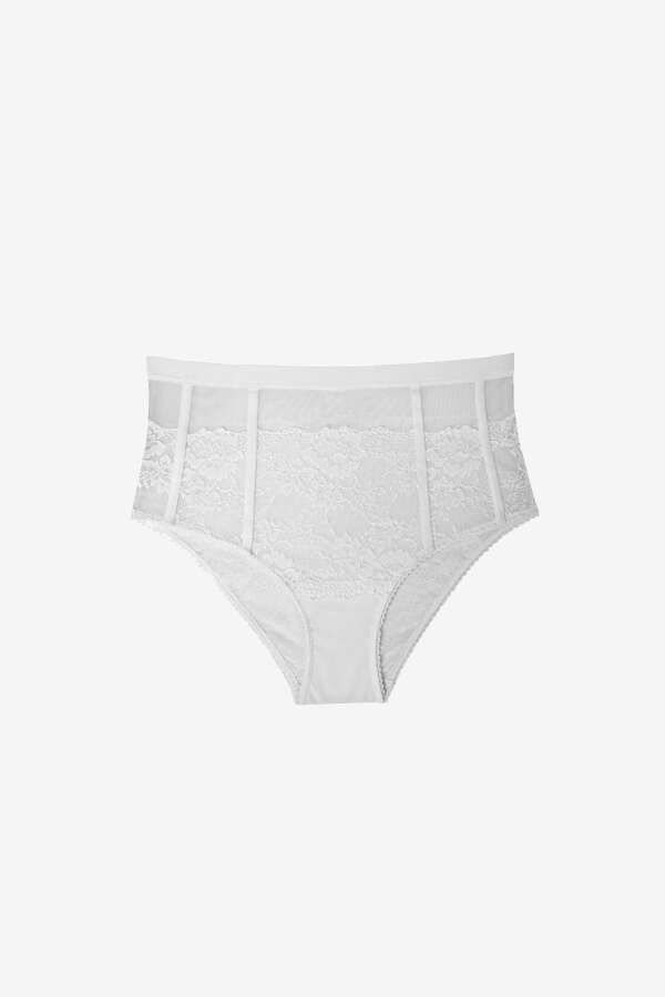 Ayyıldız 2043 Beyaz Yüksek Bel Külot - 4