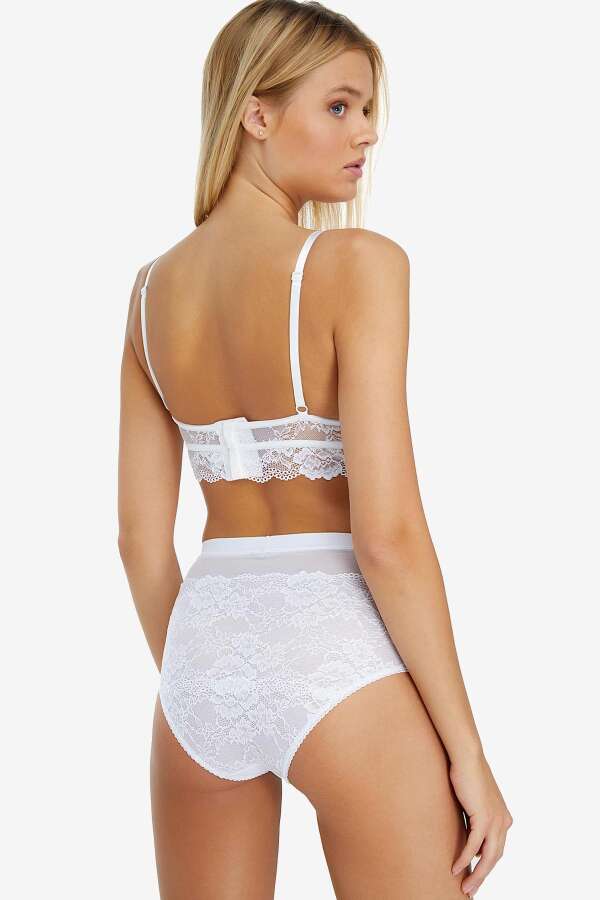 Ayyıldız 2043 Beyaz Yüksek Bel Külot - 2