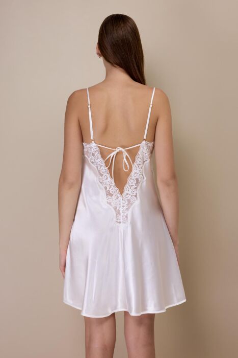 Ayyıldız 3978 Ekru Saten Gecelik Sabahlık Takım - 5