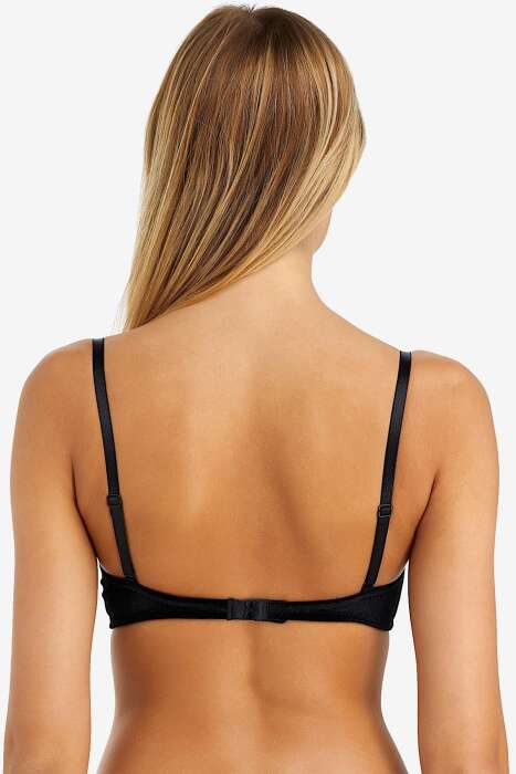 Ayyıldız 2051 Siyah Kadife Straplez Sütyen - 4