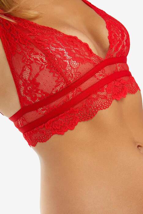 Ayyıldız 2041 Kırmızı Bralet Sütyen - 2