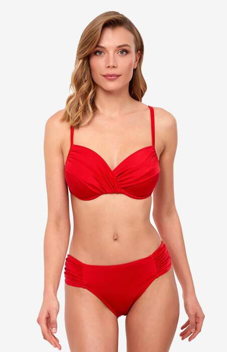 Ayyıldız 40705 Kırmızı Toparlayıcı Bikini Takımı - 1