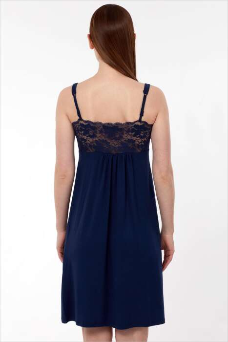 AYYILDIZ - Ayyıldız 59493 Lacivert Penye Elbise (1)