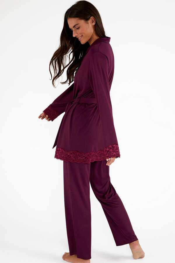 Ayyıldız 4003 Mürdüm Pijama Takımı. 1 Ayyıldız 4003 Mürdüm Pijama Takımı. 1