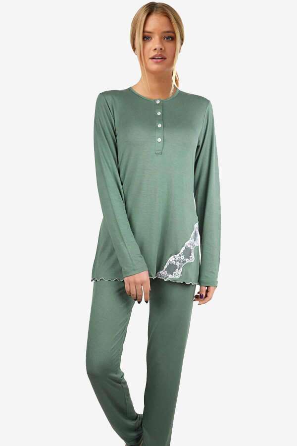 Ayyıldız 59522 Yeşil Pijama Takımı - 1