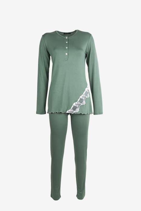 AYYILDIZ - Ayyıldız 59522 Yeşil Pijama Takımı (1)