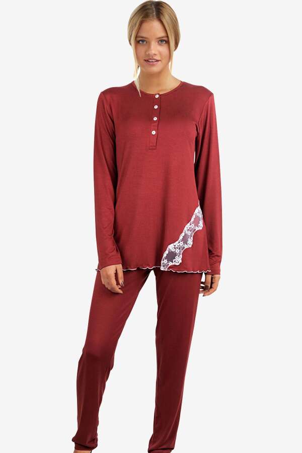 Ayyıldız 59522 Kiremit Pijama Takımı. 1