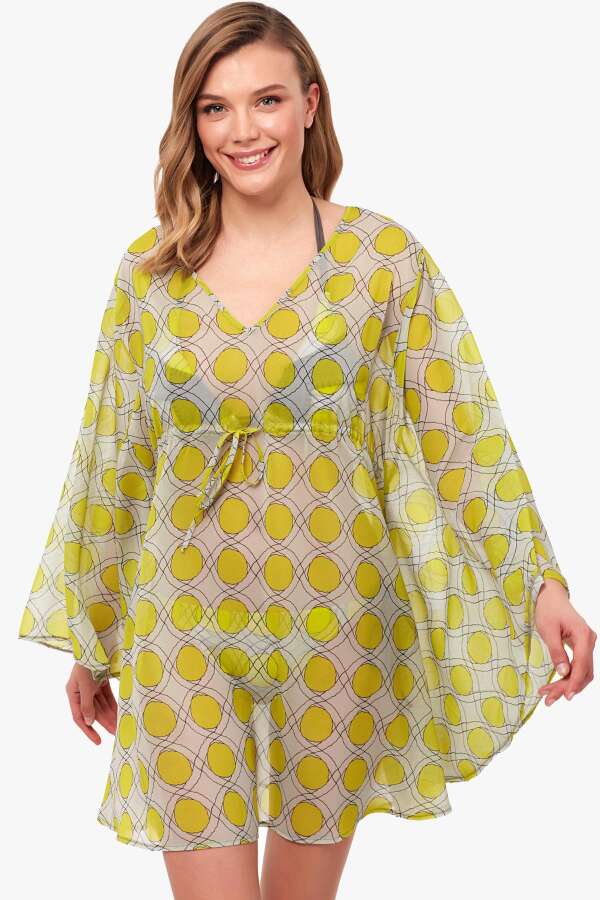 Ayyıldız 1801 Sarı Plaj Elbisesi - 1