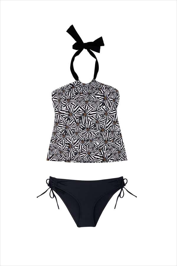 Ayyıldız 40660 Siyah Çiçek Desenli Tankini. 4 Ayyıldız 40660 Siyah Çiçek Desenli Tankini. 4